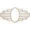 Ekena Millwork Elizabeth Wood Fretwork Prcd Ceiling Medallion, Red Oak, 20"W x 10"H x 5 1/2"IW x 9 1/2"IH x 3/8"T CMWP20X10X0375EBRO - alternate 1